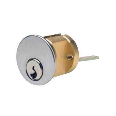 Ilco Rim cylinder , 6 Pin, Schlage C Long standard Cam, Satin Chrome, Keyed different ILCO-7076SC10-26D-KD